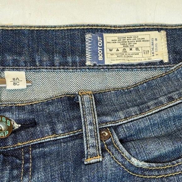 Gap 1969 Y2K Low-Rise Bootcut Jeans Women's 8A | Blue Denim Retro Vintage - Picture 7 of 13